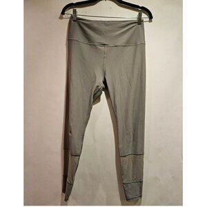 RYDERWEAR High Waisted Mesh Detail Leggings Women's Large Gray
